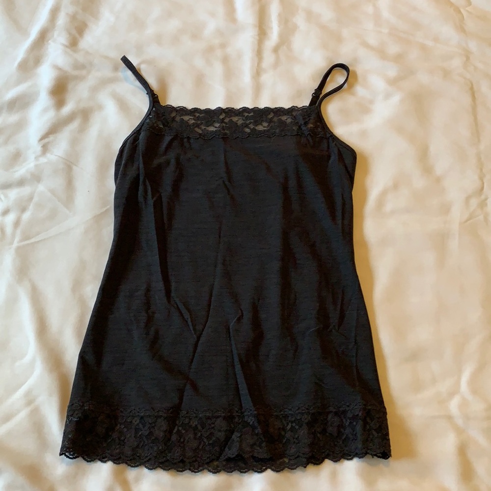 silky black tank